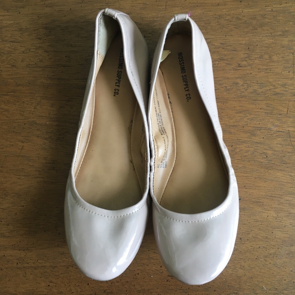 Nude patent ballet flats Mossimo Ona Blush